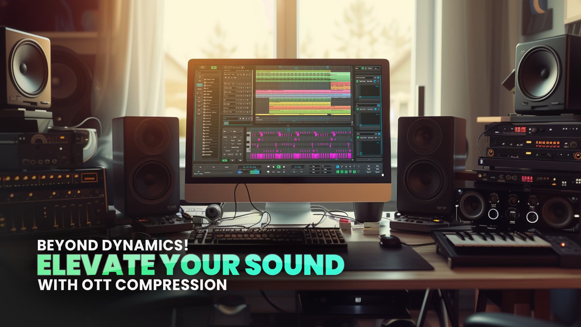 This is the featured image of the Beyond Dynamics: Elevate Your Sound With OTT Compression blog article.