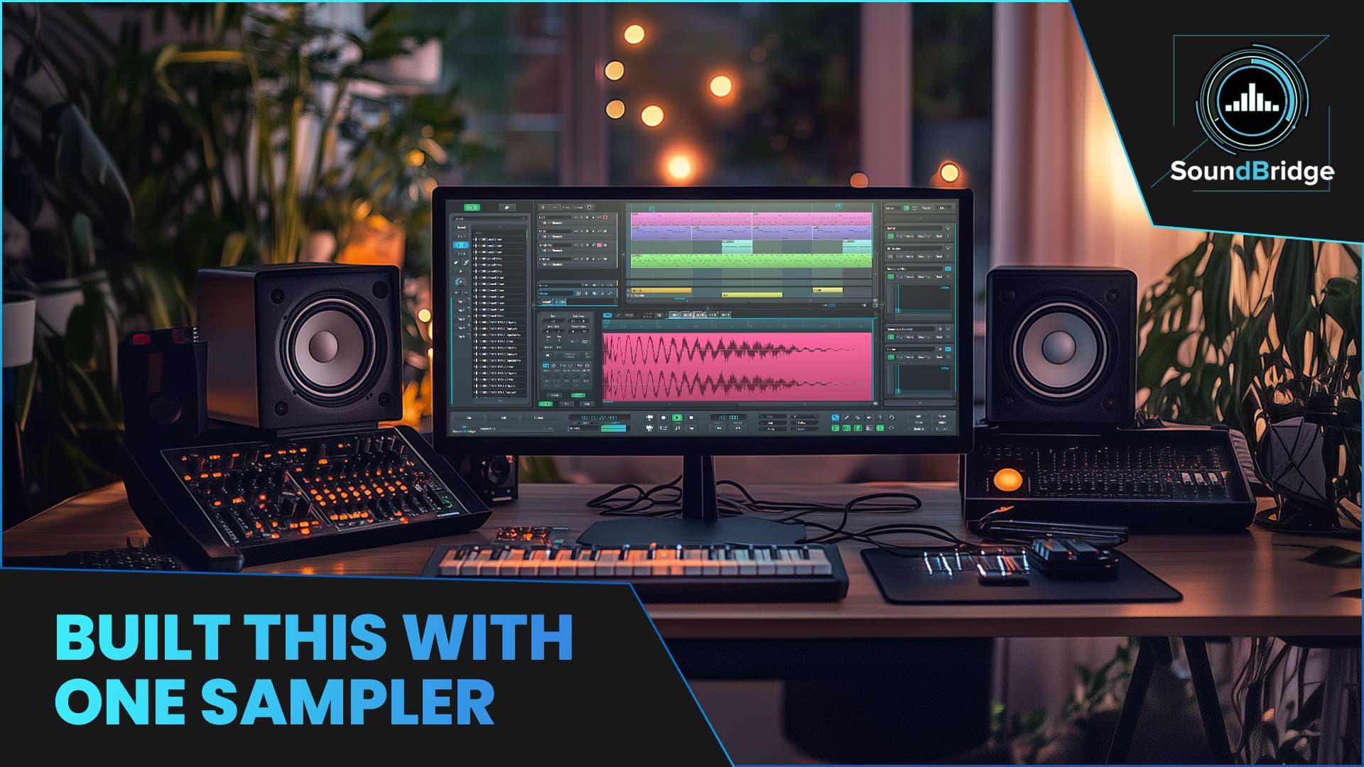 This is the featured image of the Creative Ways to Use the SoundBridge Integrated Sampler blog article.