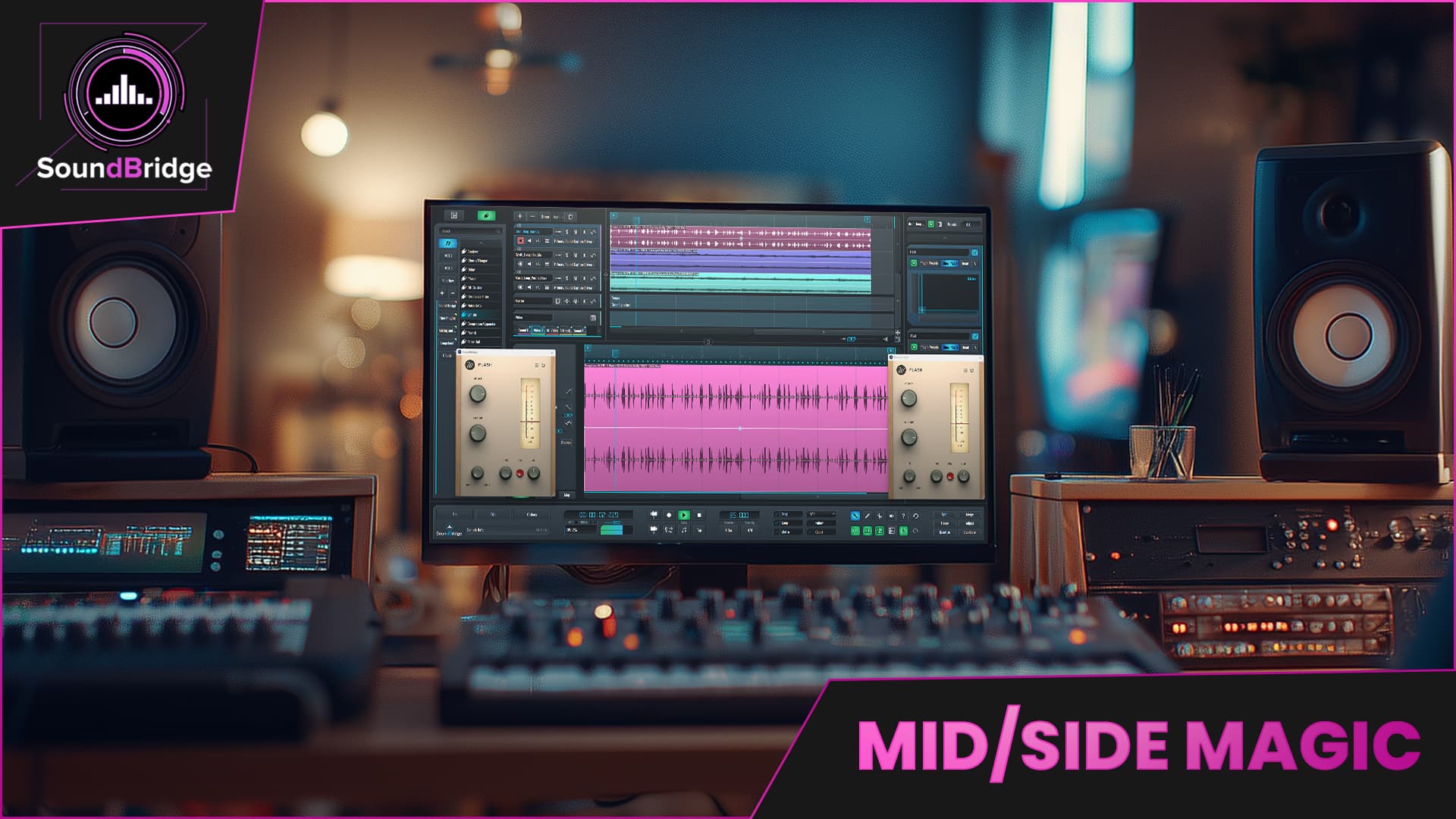 This is the featured image of the Transient Processing with Mid-Side Technique blog article.